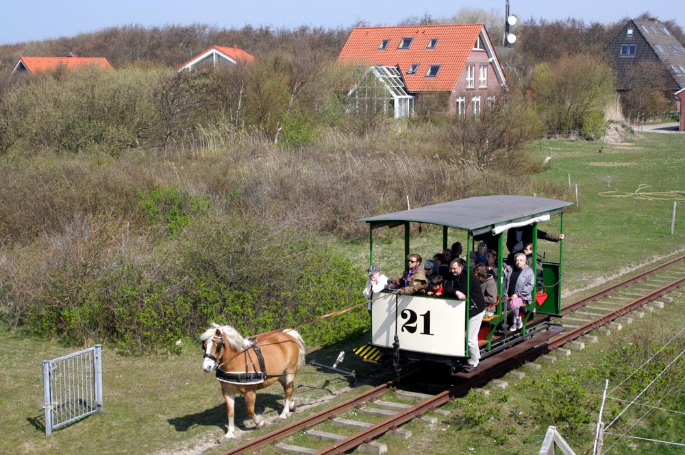 Museums-Pferdebahn auf Spiekeroog