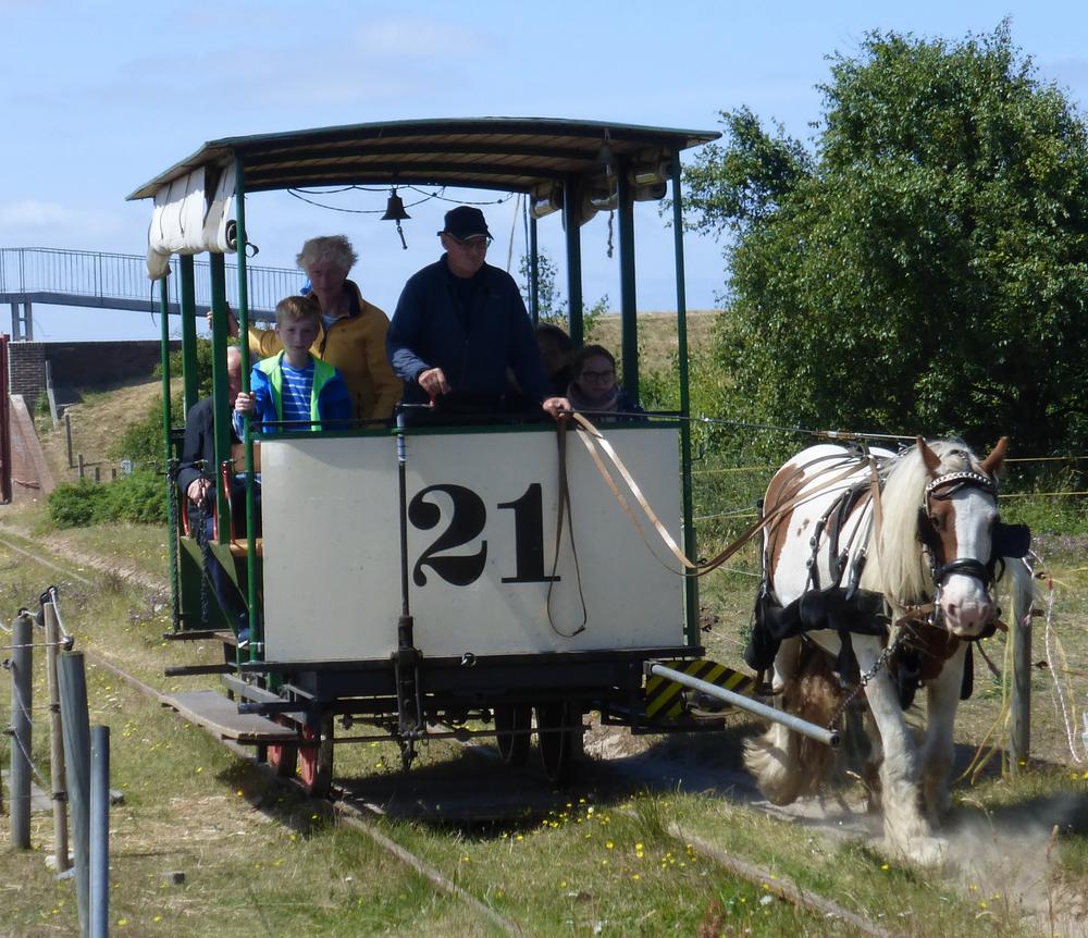 Museums-Pferdebahn auf Spiekeroog