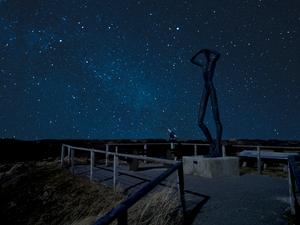 Sternenhimmel am Sternenkieker-Ort auf Spiekeroog