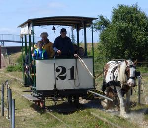 Museums-Pferdebahn auf Spiekeroog