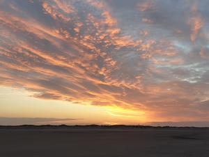 Sonnenuntergang an Silvester